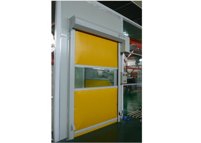 PVC Rolling Shutter Door Cleanroom Air Shower Micro-electronics PLC Control System