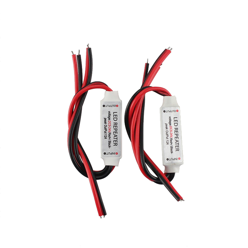 Mini LED Amplifier 12V , RGB LED Repeater For Monochrome Light Strip