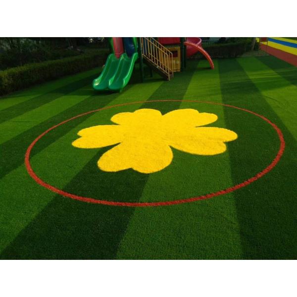 Patterned Custom Artificial Turf Backyard Commercial Coloured Fake Grass