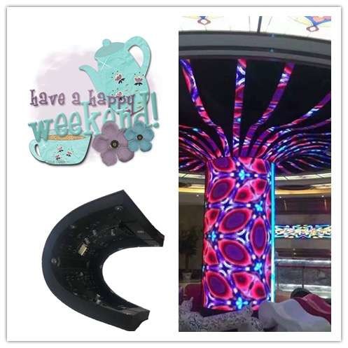 High Refresh Rate Flexible Led Screen Display Shockproof Lightningproof Led Panel P4