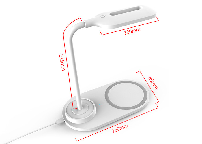 OEM ODM Fast 10W wireless charger desk lamp Rotation Touch Control