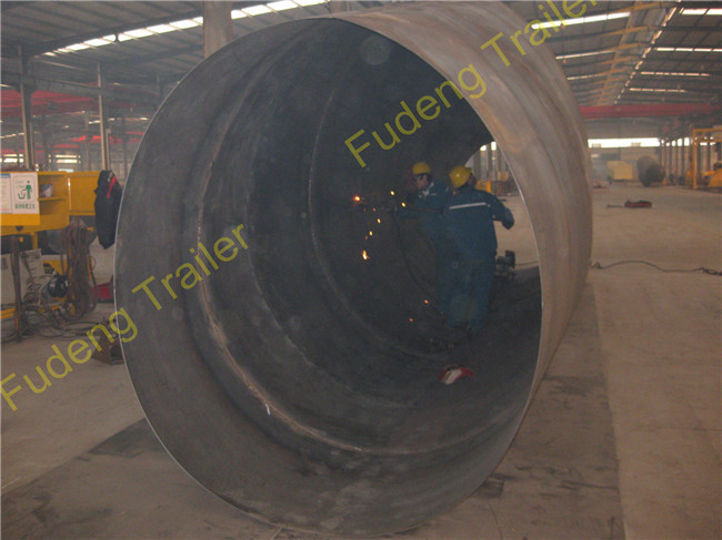 3 Axles 60cbm 80 ton Silo Bulker Cement Tank Trailer Carrier Reinforced Steel Material