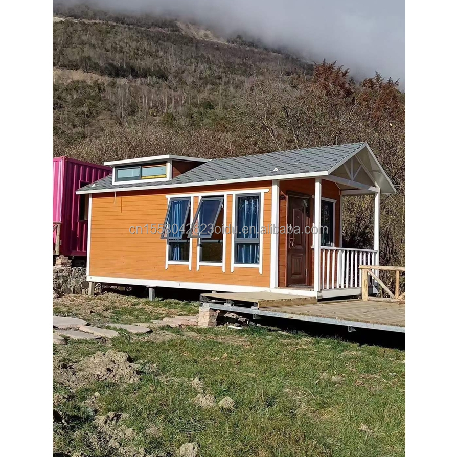 Quick Build Container Material Homes for Resort Vacations and Farmhouses Three Bedrooms Wall 50/75/100mm Wave Sandwich Panel