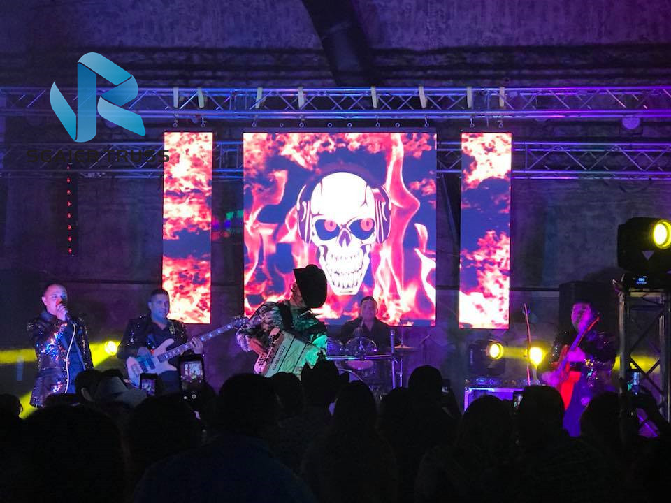 Ground Aluminium LED Screen Truss High Performance For Lighting / Speaker