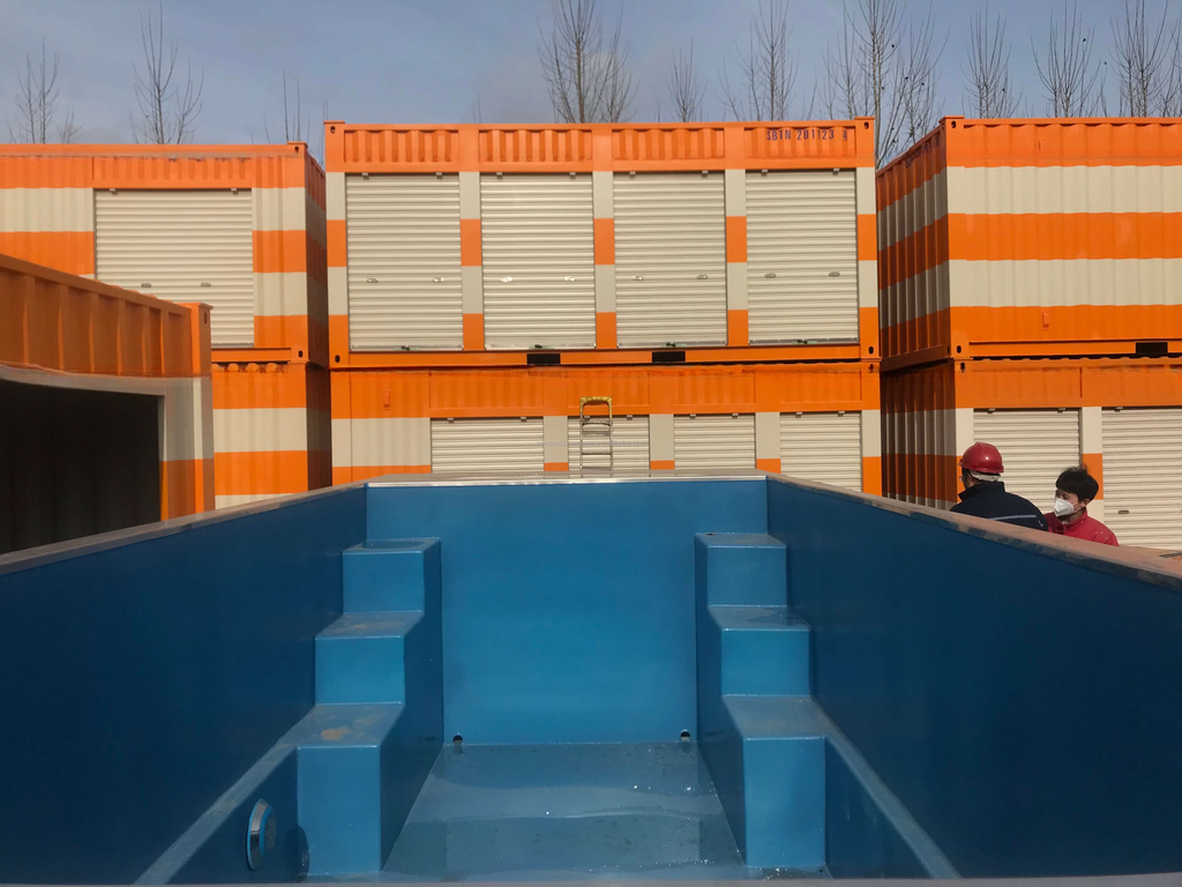 Outdoor 20ft 30ft 40ft Shipping Container Swimming Pool with Filtration Included and Customized Color