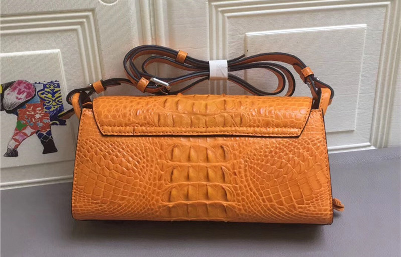 Genuine Crocodile Skin Lady Small Flap Purse Authentic Alligator Leather Women Sling Shoulder Bag Female Cross Body Bag