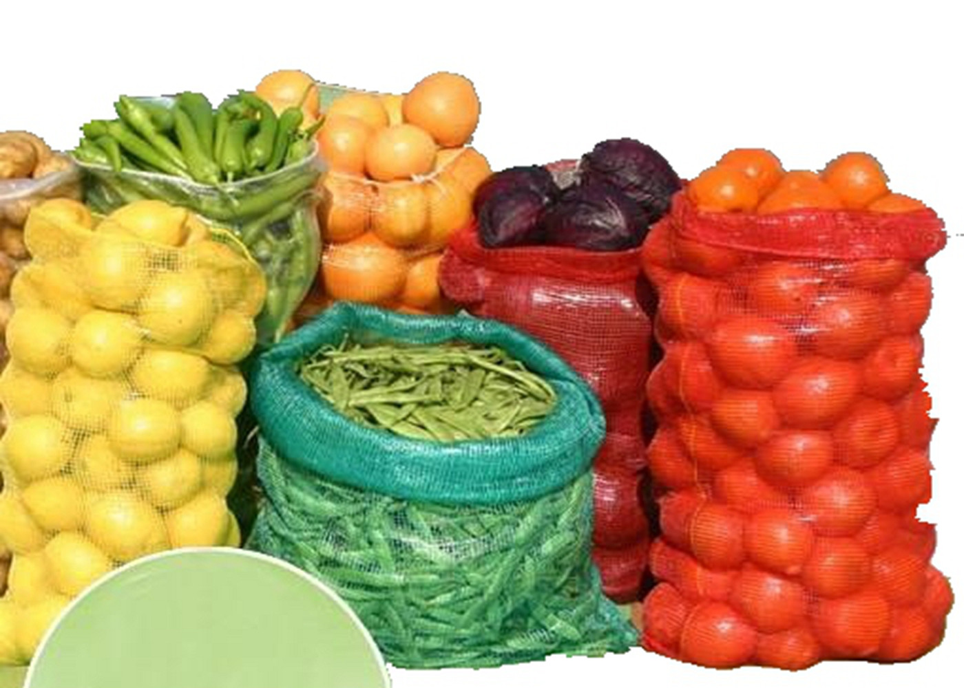 Custom Plastic PP Woven Mesh Fruit And Vegetable Bags , Reusable Mesh Produce Bags