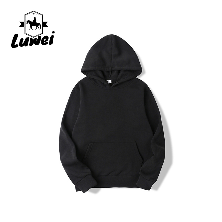 Wholesale Oversized Heavyweight Felpa Pullover Sweat-shirt Black Sublimation Cotton Sweatshirt Unisex Hoodie Set