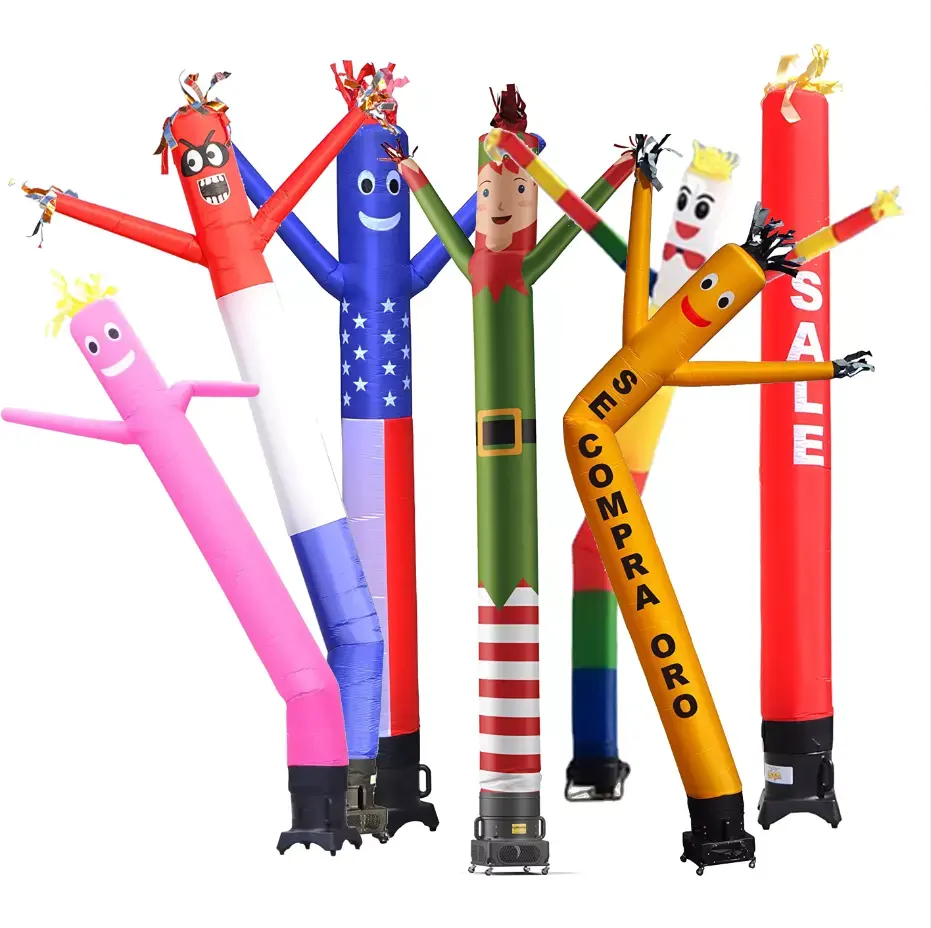 CE Approved Christmas Air Dancer Oxford Cloth Custom Sky Dancers