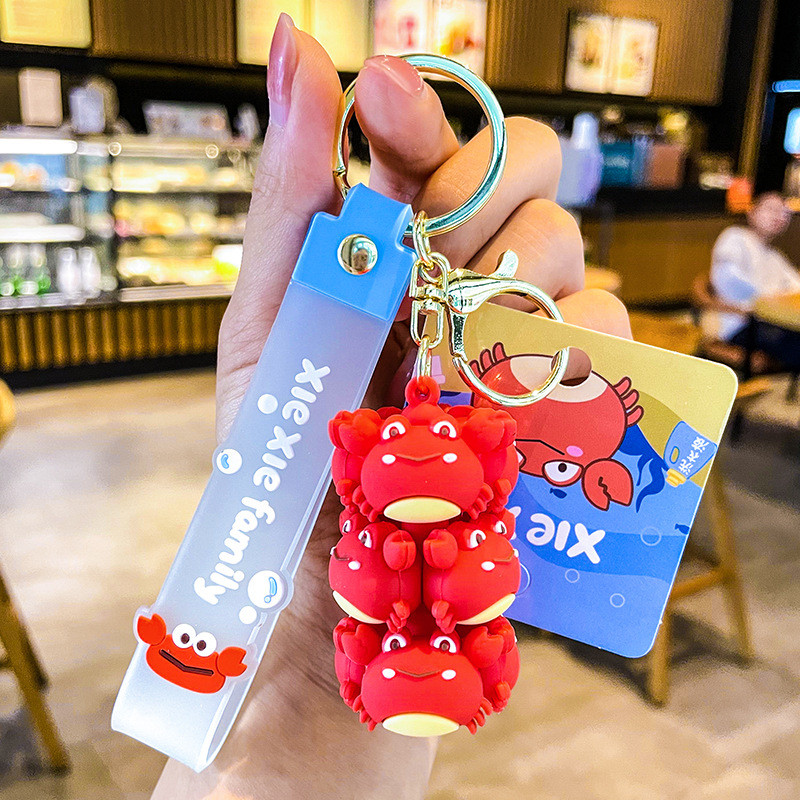 Animal Keychain Handbag Charms Kawaii Anime Keyring for Kids Boy Girl