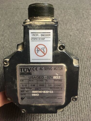 YASKAWA USAGED-02VBE11 is a Motors-AC Servo, 0.15KW, 3A, 200V,new original.