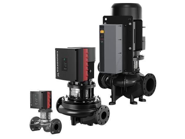 Vertical In Line Booster Pump For Industrial Heating Cooling Grundfos TPE2 100-180