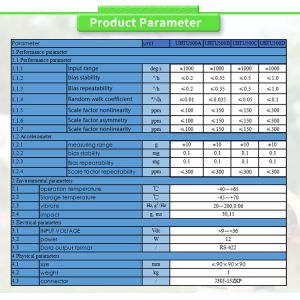 UBTU500 Navigation and Attitude Reference System with Fiber Optic Gyroscope