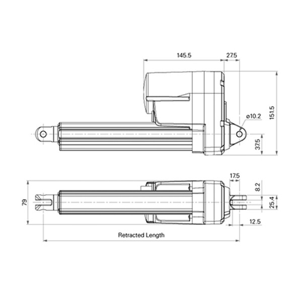 Heavy Duty 12 Volt Wiring Linear Actuator 36V IP69 Electric