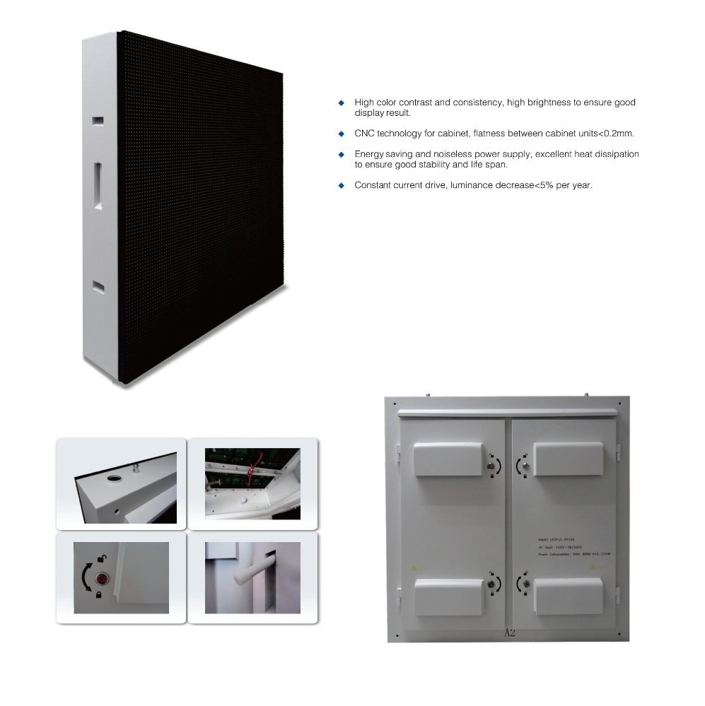 Fixed 1920Hz street Outdoor Advertising Billboard 6000nits with Nova System