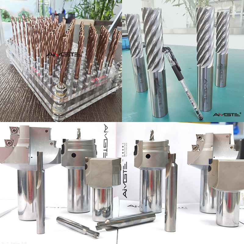 High Precision PCD Diamond Cutting Tools Customized Milling Bits For Aluminum