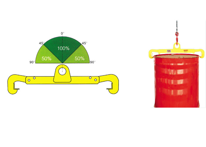 Vertical Drum Clamp 0.5 ton for Steel Oil Drums for Workshop / Warehouse