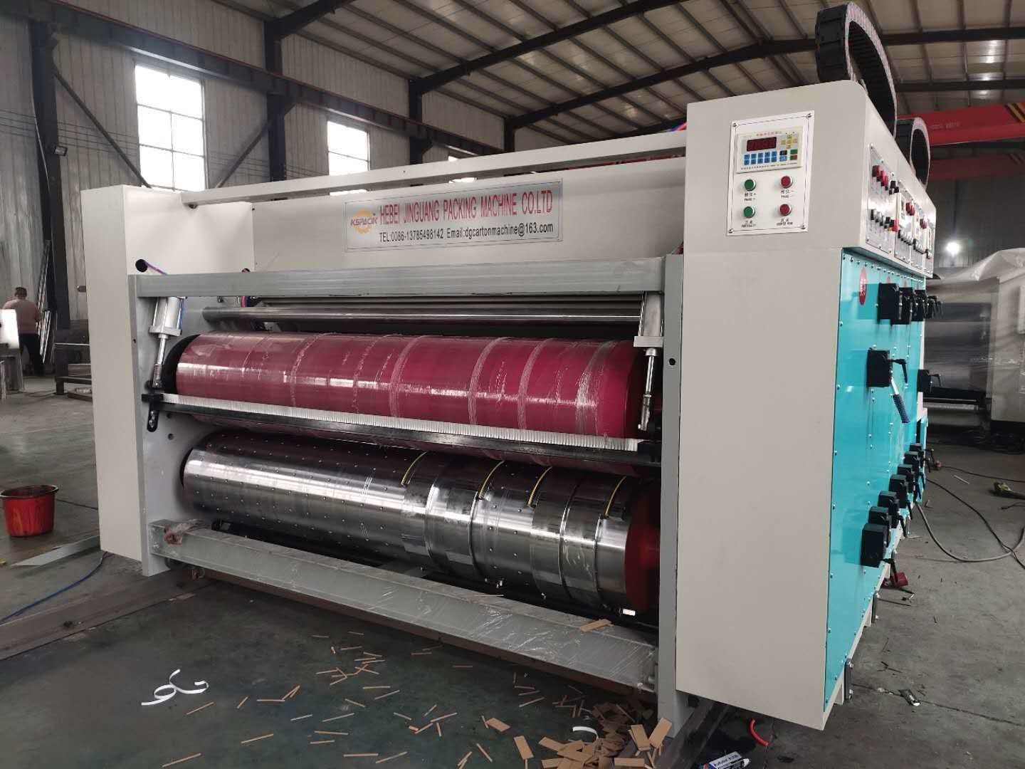 Corrugated Water Ink Carton Flexo Printing Machine 4 Colour