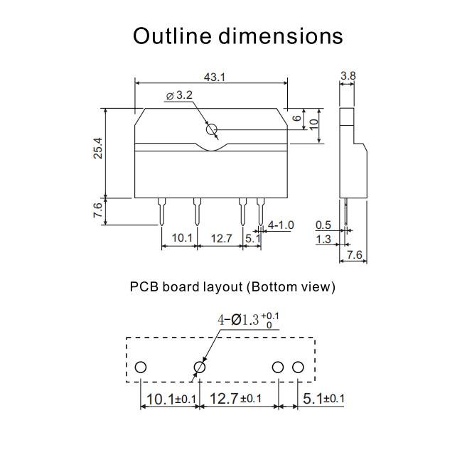 4 - 15V 5A Solid State Relay Zero Cross YS-4F15D-305Z For Humidifier