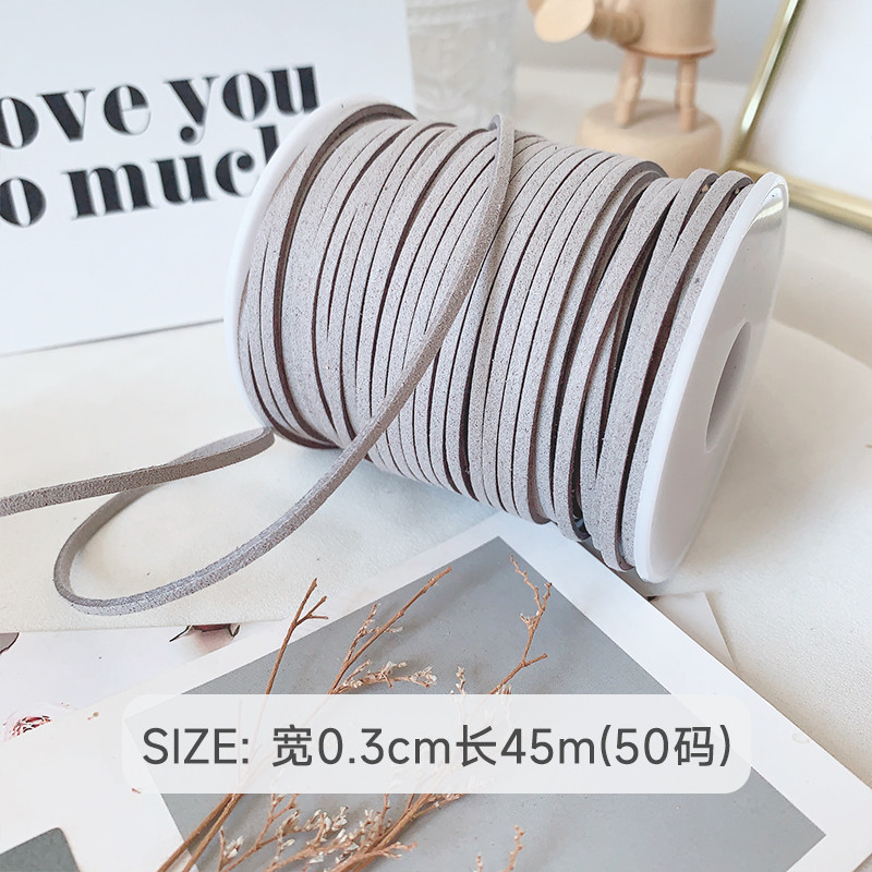 3mm Suede Leather Velvet Ribbon ISO9001 Blue Velvet Ribbon Wired