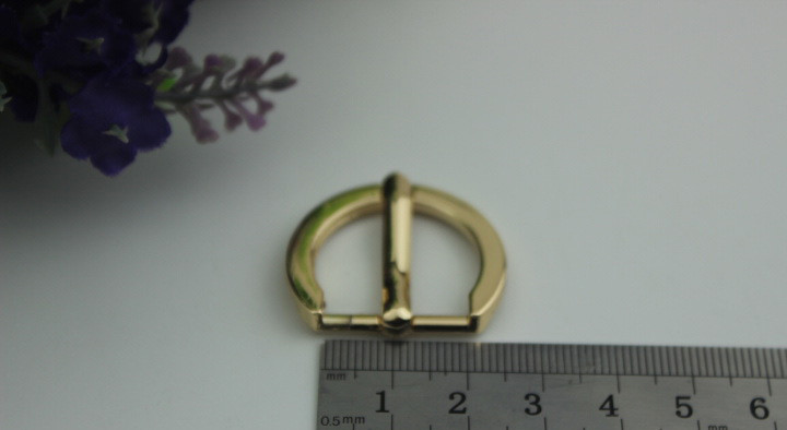 Factory direct 20 mm / 25 mm / 32 mm gold zinc alloy bag strap buckle leather bag metal roll pin belt buckle