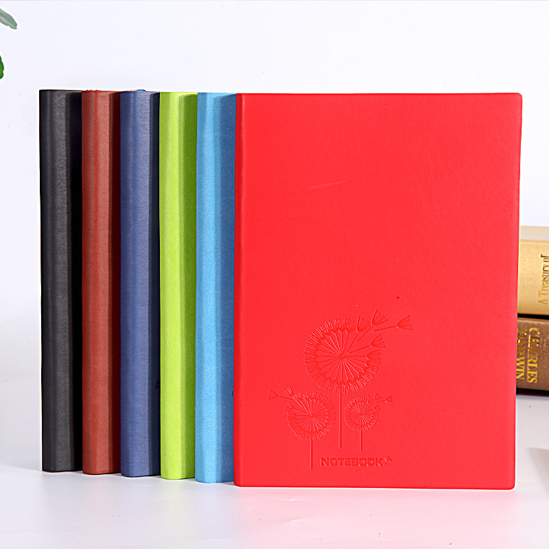 2022 Custom Logo Pu Leather Softcover Notebook Journal for Daily Weekly Monthly Planner