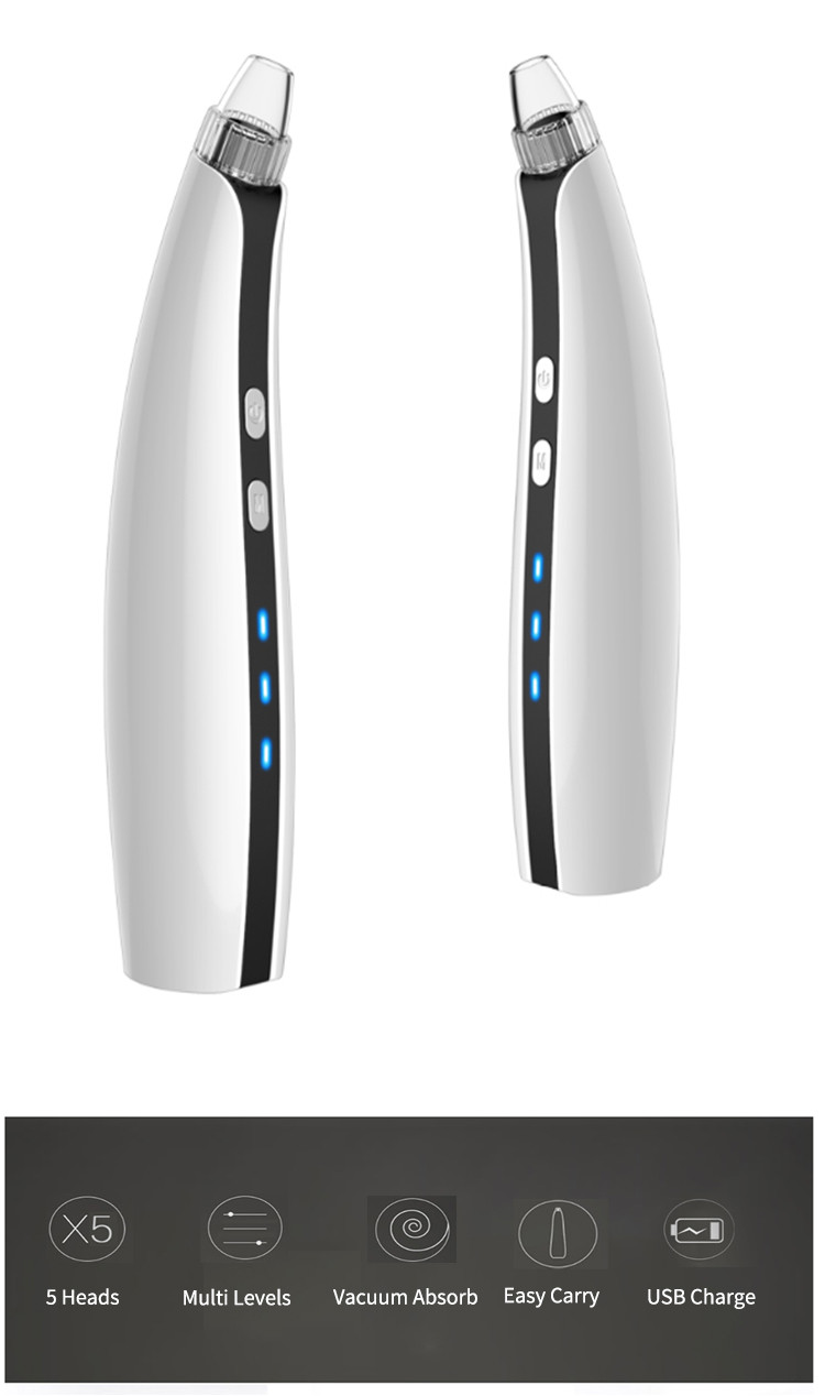 0.5W ABS USB 450mAh Blackhead Vacuum Suction Beauty Device