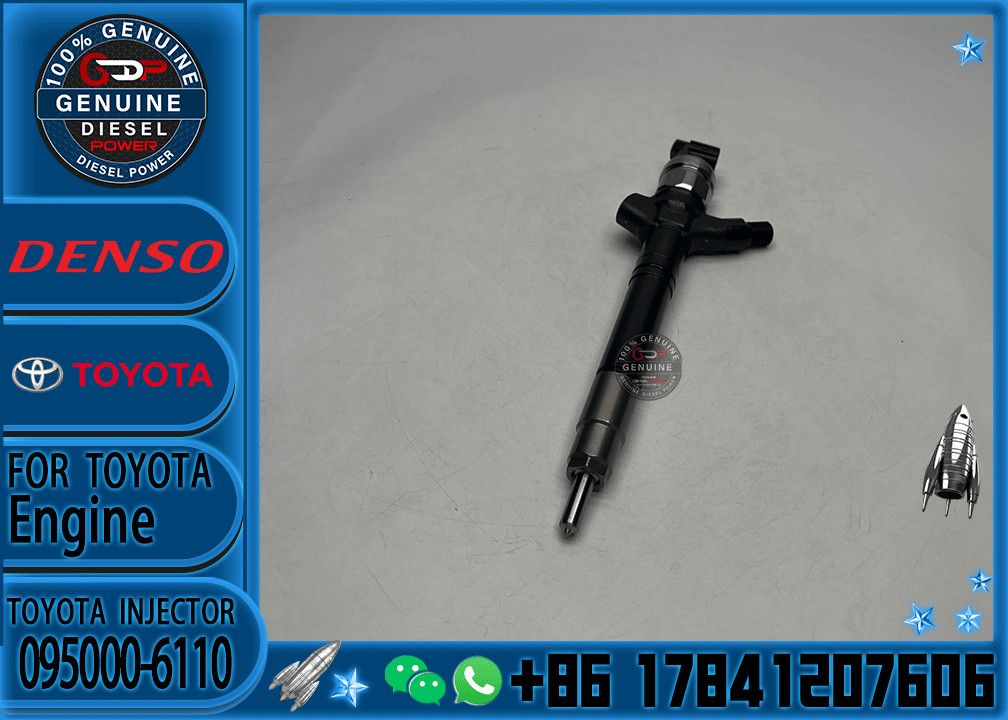 Nozzle Injector 095000-6110 23670-09130 23670-0R010 Diesel Fuel Engine Injector 095000-5610 for Toyota Avensis 2.2 D 2AD