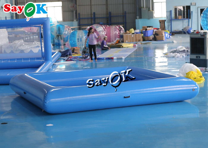 Inflatable Pool Toys Blue Small Commercial Kids Inflatable Swimming Pool With Pump 4x4x0.6mH