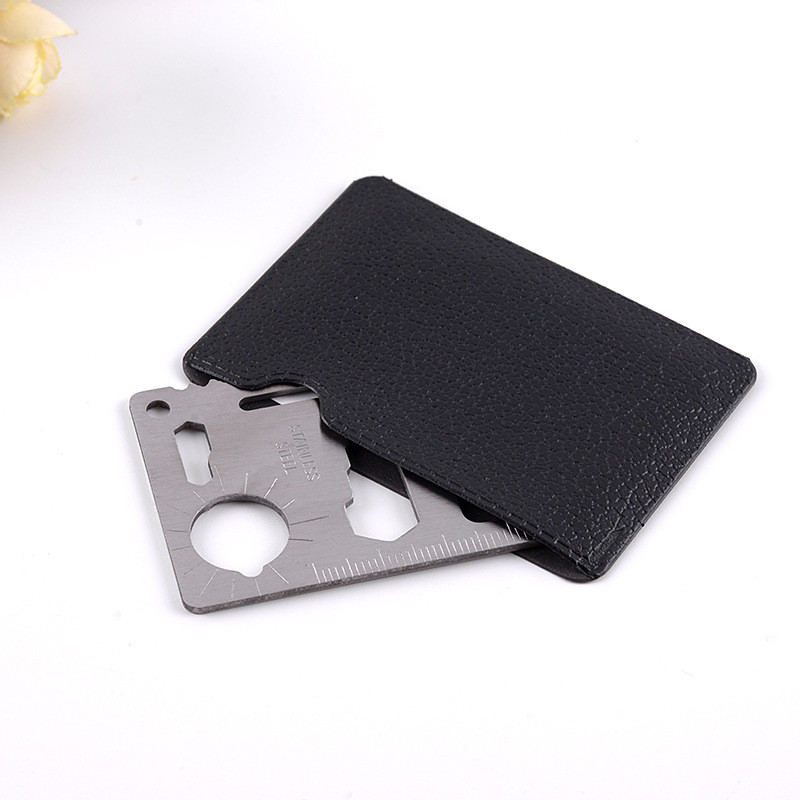 Functional Outdoor Promotional Tool Card Stainless Steel Tool Card Logo Customized