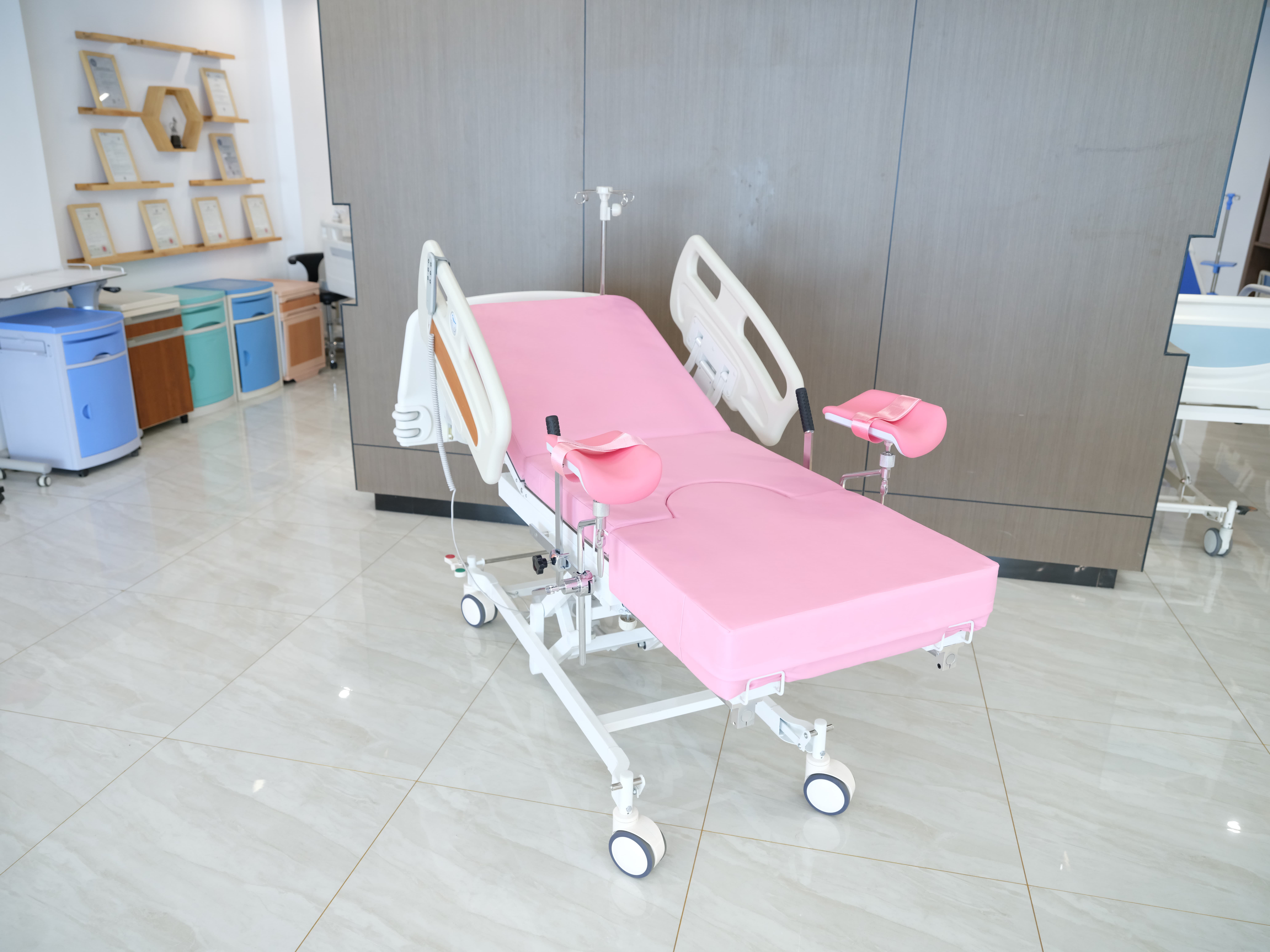 Manual Gynecological Exam Bed with Adjustable Back Plate Adjustable Customization