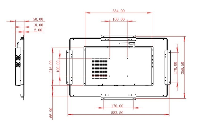 23.8-Inch Windows Industrial Hub for Logistics Operations, Traffic Management, Public Interfaces, and Retail Optimization