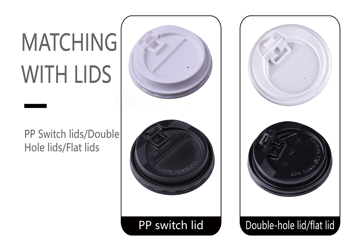 Paper 16oz Disposable Cups For Hot Drinks With Ps Lid
