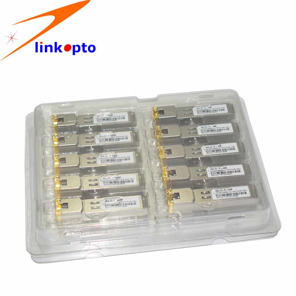 Copper - T RJ45 SFP Module 10gb Ethernet Transceiver Compatible With Huawei