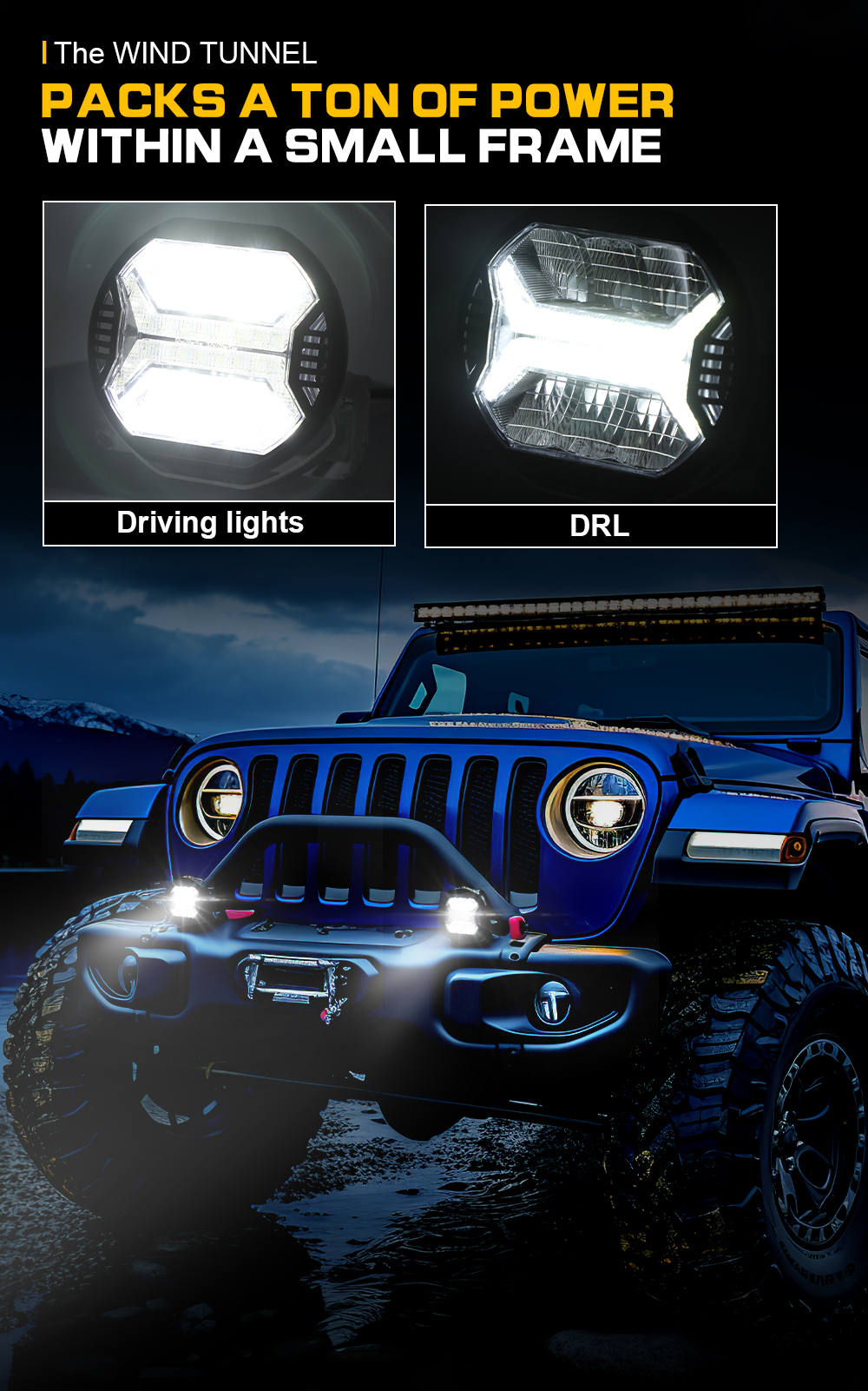 42W Off Road Work Light Suv Vehicle LED Work Lights For Truck