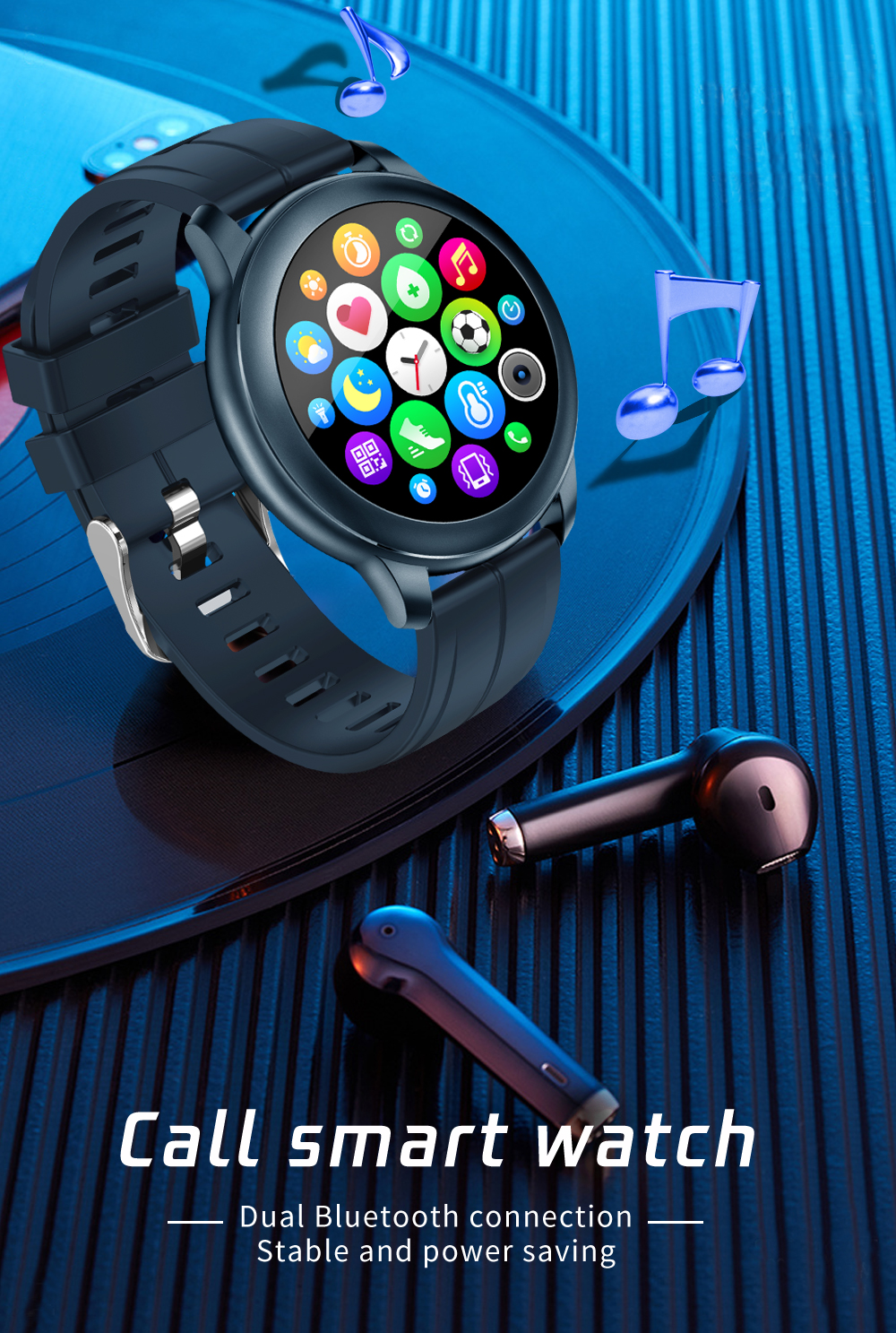 IP67 BLE Health Monitoring Smartwatch sleep tracker smart watch Android IOS CF22 240X240