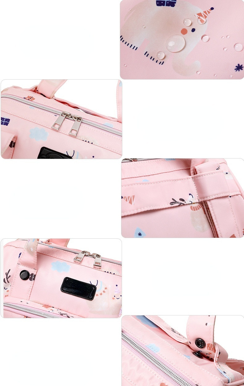 Fashion Large Maternity Multifunctional Diaper Bag Waterproof Travel Shoulder Handbag for Mom