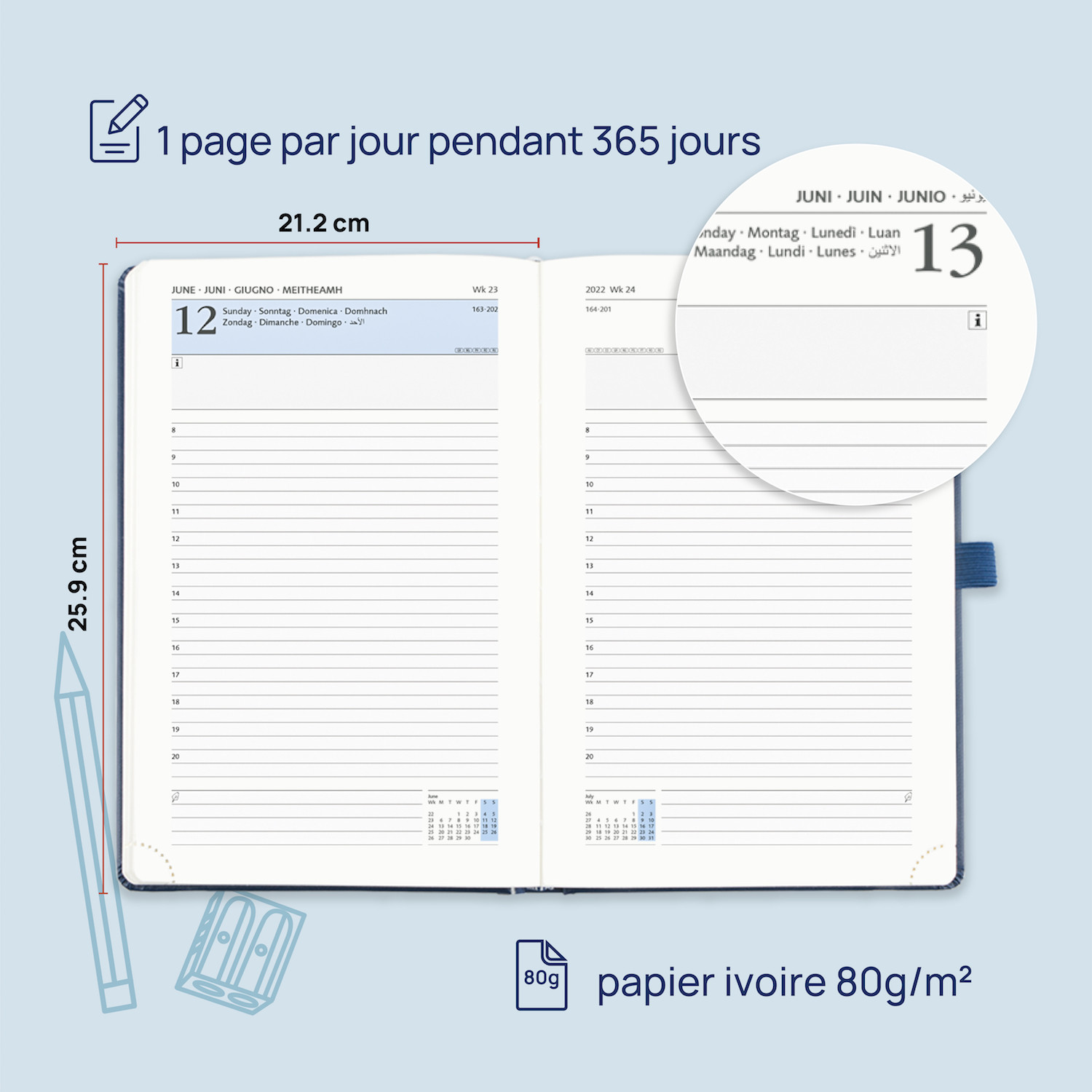 Daily Plan In Grey With Monthly Tabs And Hourly Schedules