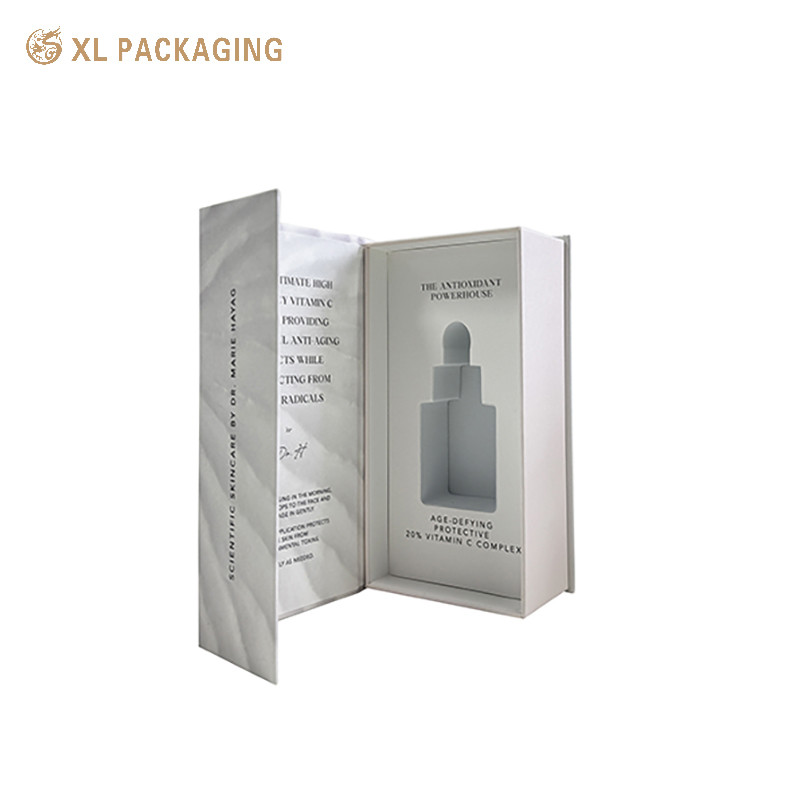 Book Shaped Cosmetic Gift Boxes Offset Printing Skin Care Body Cream Packaging Box