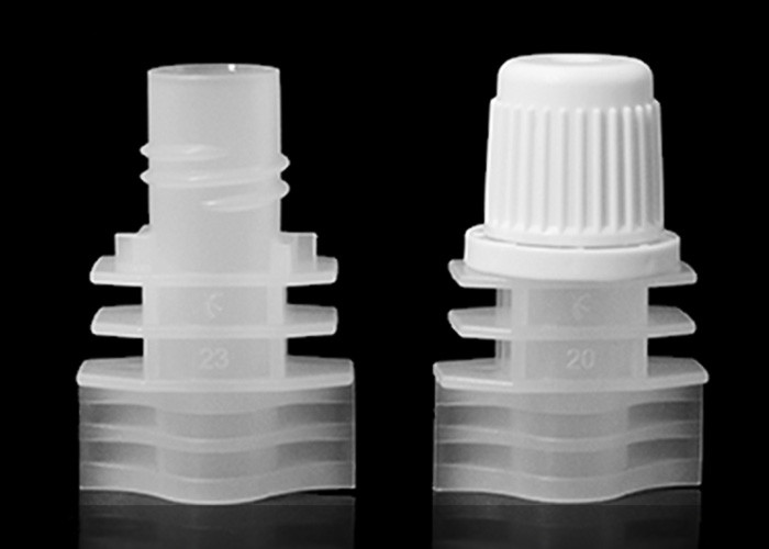 8.2 Millmeter Double Gaps Screwing Plastic Spout Caps Anti - Theft For Auto Filling Machine