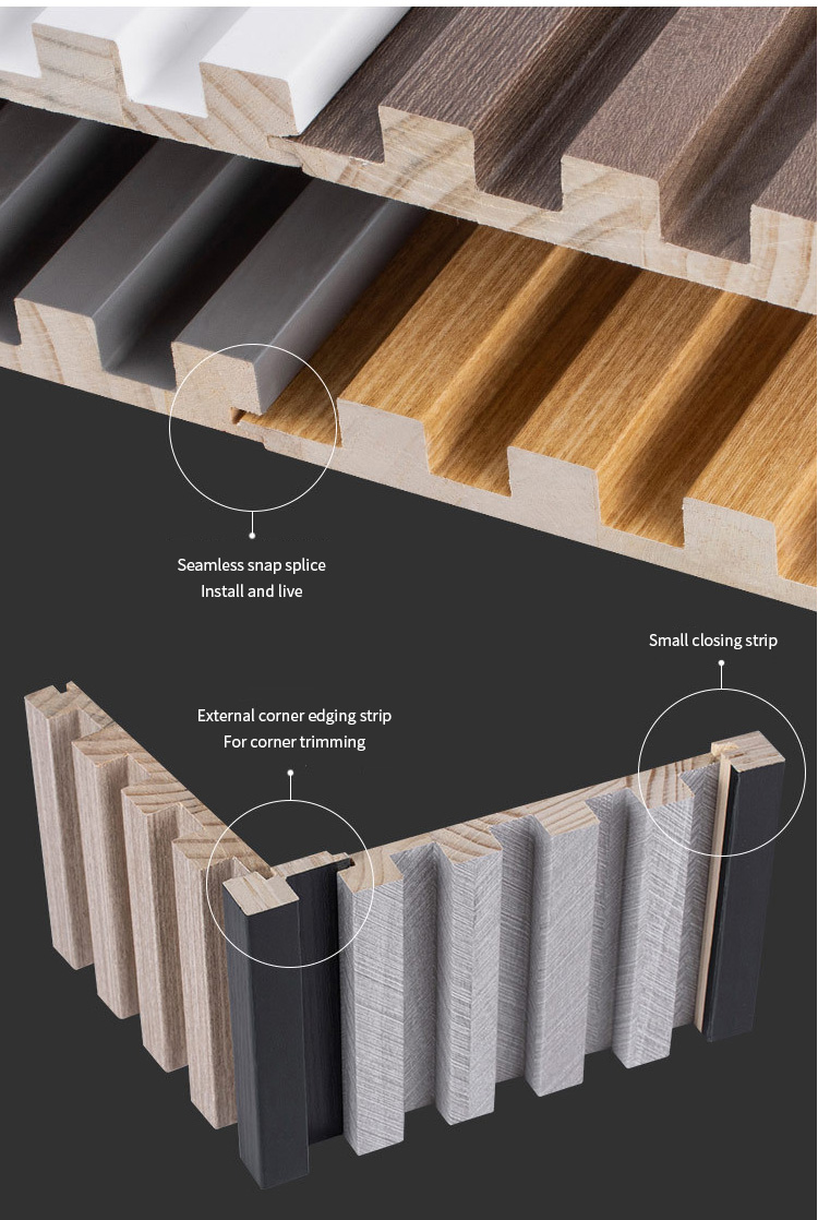Contemporary Design Style Solid Wood Decorative Wall Panels for Easy Installation