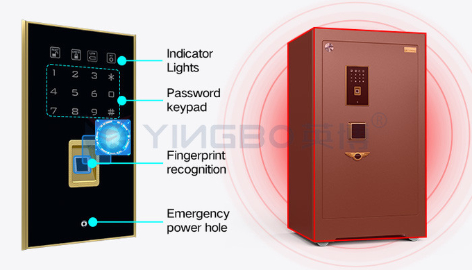Biometric Commercial Safe Box Fingerprint Lock Luxury Safe Box For Security YB/ZY-80