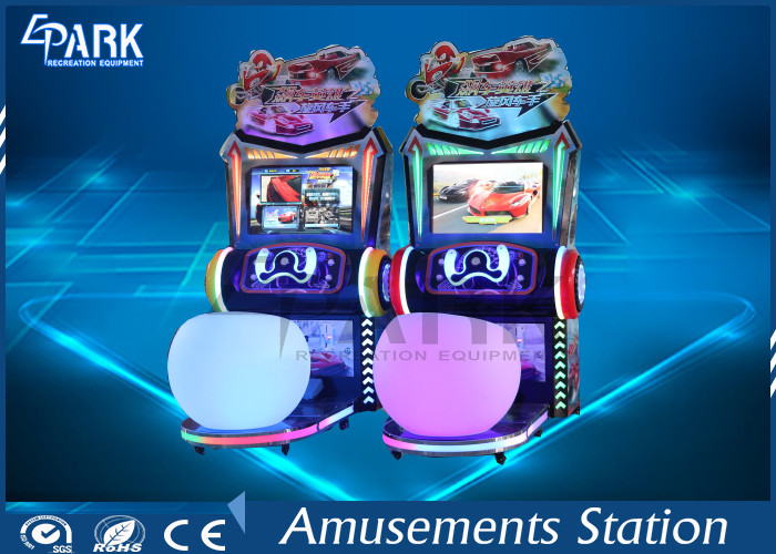 Electronic Simulator Arcade Kids Car Racing Game Machine With Stereo System