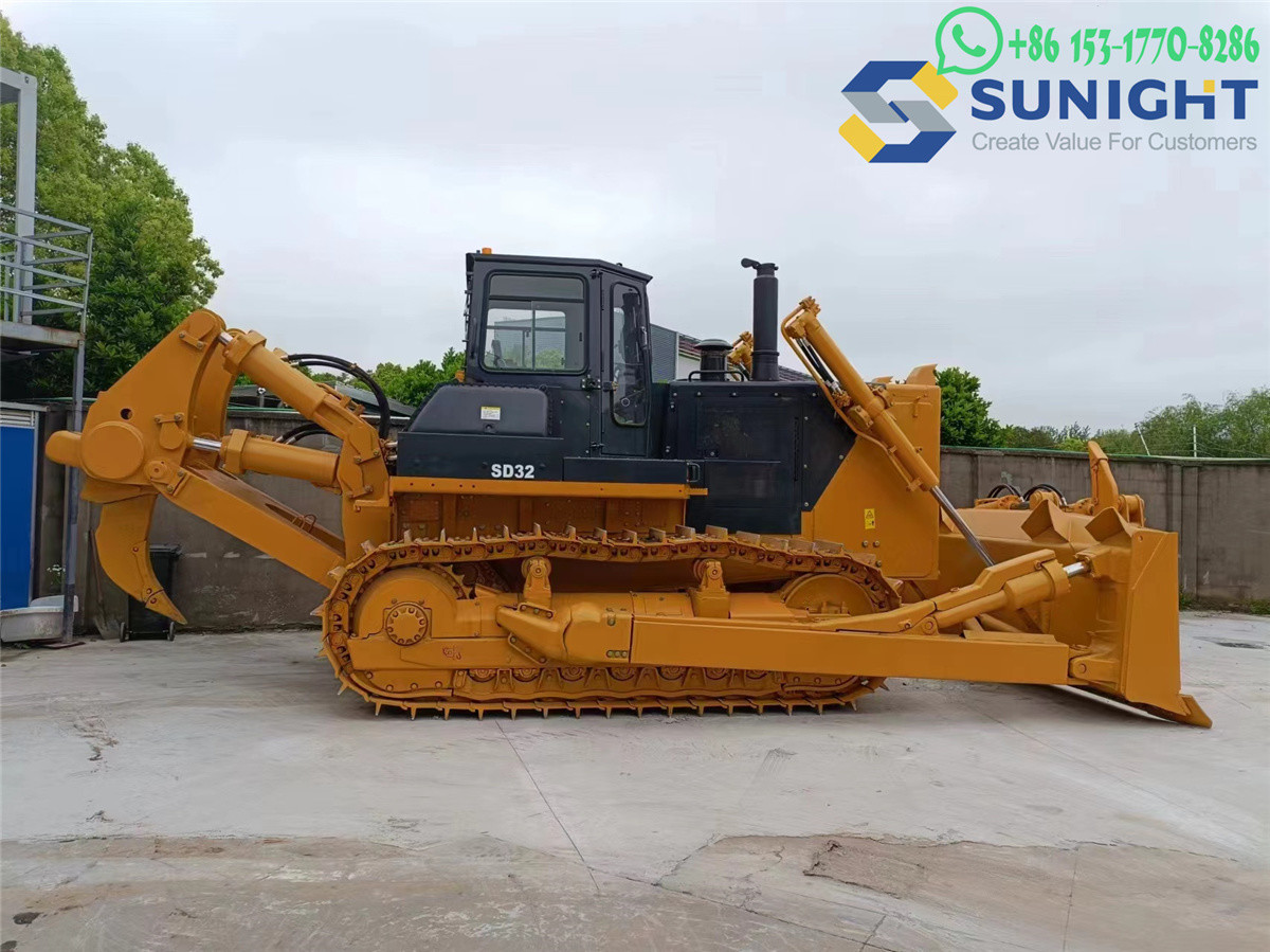 Earth Moving Bulldozer With Three Tooth Ripper 320HP SHANTUI SD32