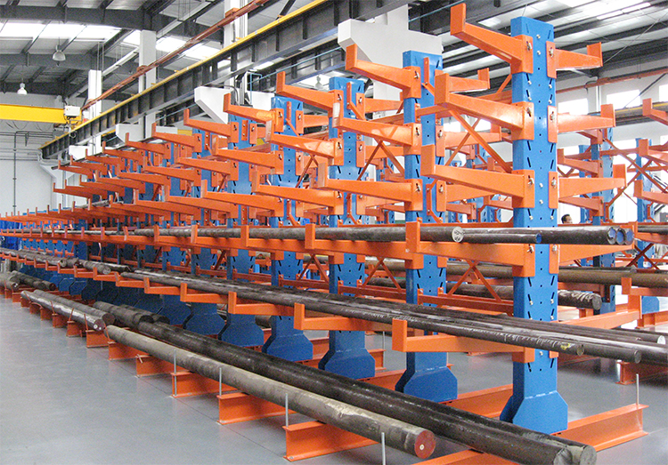 Long Shape Plywood Storage Cantilever Rack with Weight Capacity of 300-1500kgs/arm
