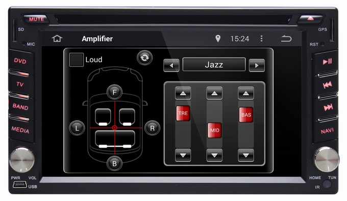 Ouchuangbo Pure Android 4.4 GPS Navigation for Universal Car DVD Multimedia Kit 3G Wifi Bluetooth OCB-2812C