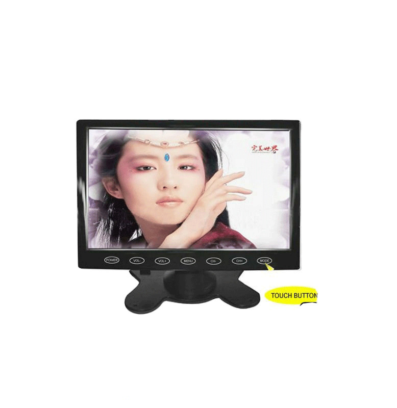 HD DVR LCD Car Monitor Ultra Thin Digital Monitor Touch Button Operation