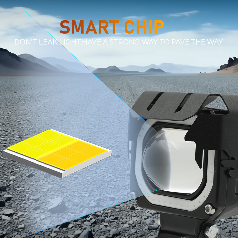 Aluminum Black Square White Yellow Color For Car Motorcycle Lights