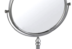 8 INCH Simple Stainless Steel Mirror decorative metal wall mounted folding makeup bath mirror