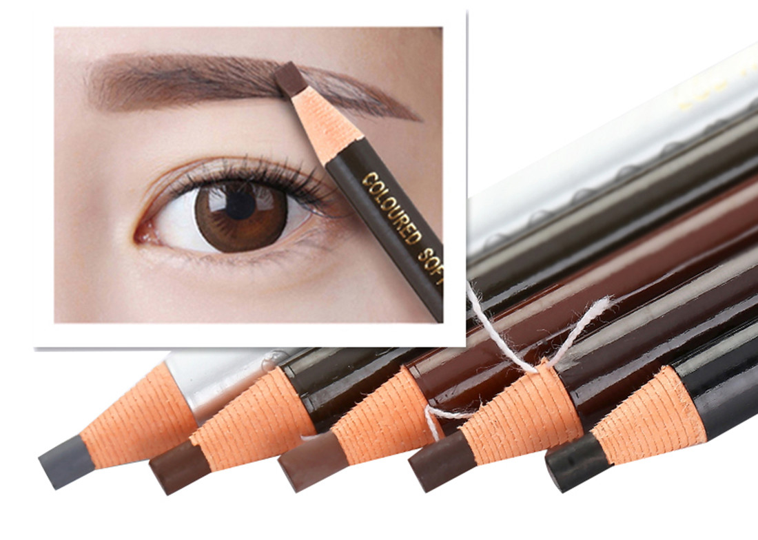 5 Colors Paper Roll Micro Blade 18cm Waterproof Eyebrow Pencil